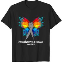 T-shirt pour hommes avec ruban papillon sensibilisation à la maladie de Parkinson — T-shirts pour hommes