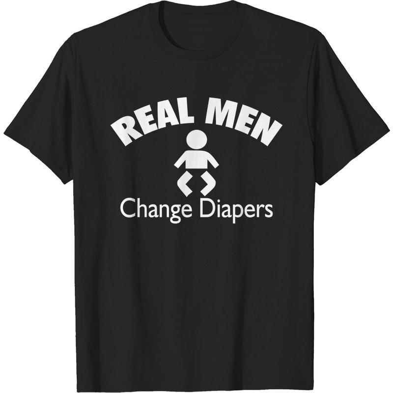 T-shirt Real Men Change Diapers pour hommes