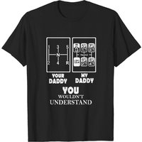 Printerval T-shirt Your Daddy My Daddy pour hommes