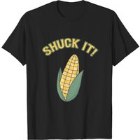 Shuck It Corn Funny Pun T-Shirt for Men - Black
