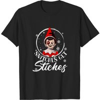 Merry Christmas Snitches Get Stitches Men's T-Shirt