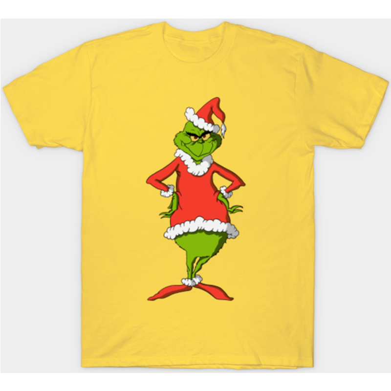 T-shirt de Noël Grinch pour hommes en noir — T-shirts pour hommes