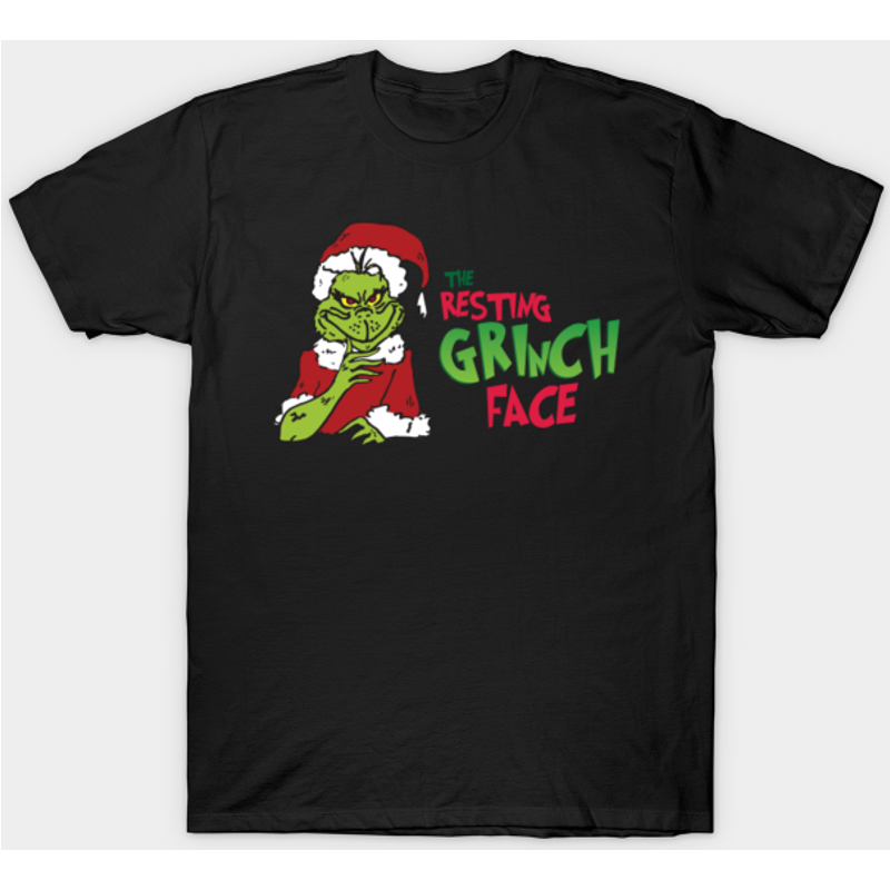 Visage de Grinch au repos - T-shirt pour hommes — T-shirts pour hommes