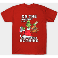 T-shirt Grinch Naughty List pour hommes — T-shirts pour hommes
