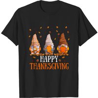 T-shirt Trois Gnomes Joyeux Action de Grâce Pumpkin Spice pour Hommes — T-shirts pour hommes