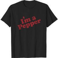 T-shirt Im A Pepper pour hommes en noir