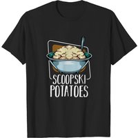 T-shirt noir Scoopski Potatoes pour hommes — T-shirts pour hommes