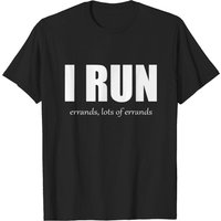 T-shirt pour hommes I Run - Errands - Run en noir