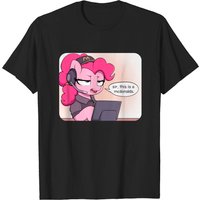 Pinkie Mc'd Brony T-Shirt for Men in Black — Mens T Shirts