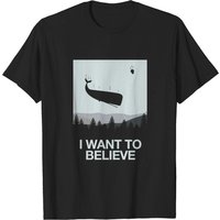T-shirt Sci Fi Hello Ground! pour hommes en noir