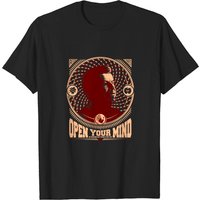 T-shirt pour hommes Open Your Mind - Fringe en noir