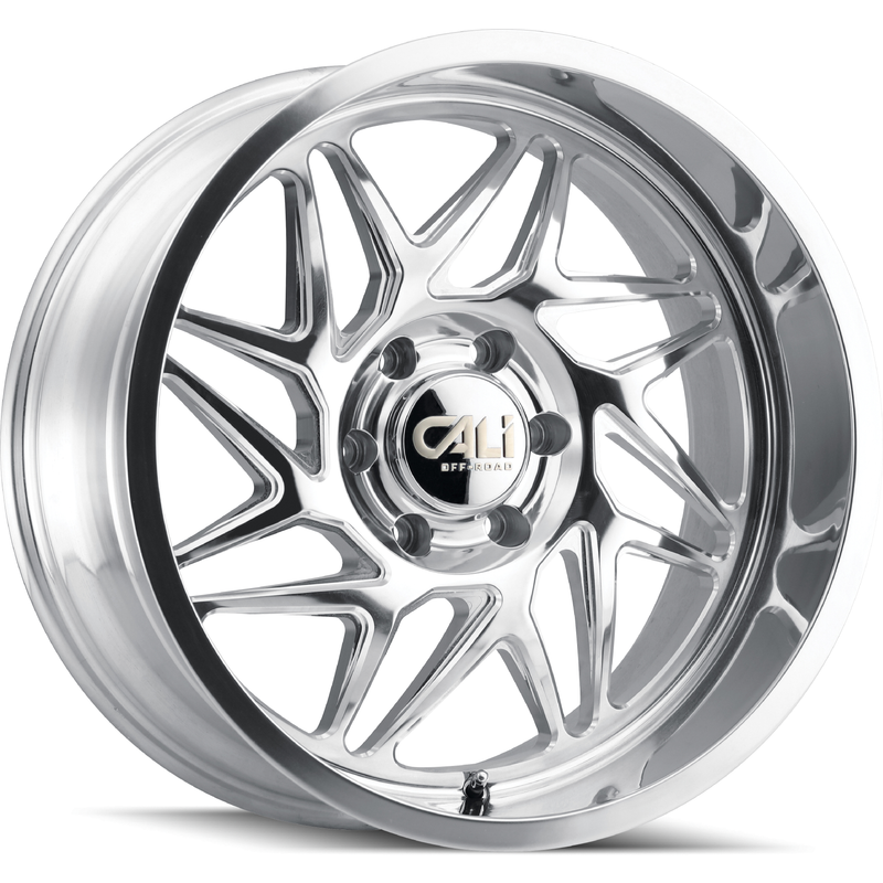 Cali Off Road 9112 Gemini Polished Wheels - 20x10 - 6x135 -25 Offset — Wheels & Rims