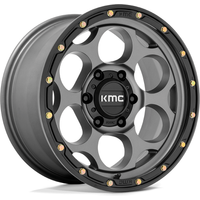 KMC KM541 Dirty Harry Gris avec Noir - Jantes 17x9 - 6x139.7 — Roues et jantes