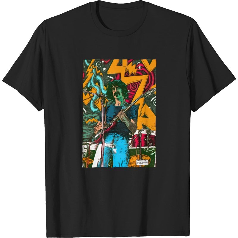 T-shirt Frank Zappa N°2 pour hommes par Maximiliano Lopez Barrios — T-shirts pour hommes