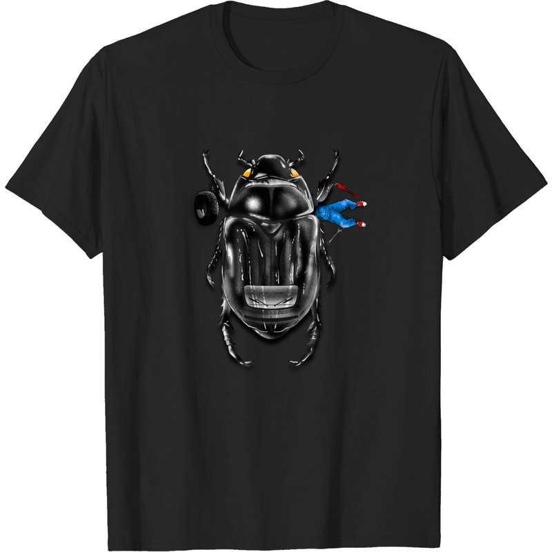 T-shirt pour hommes Beetle Car en noir