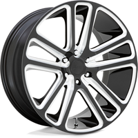 DUB S255 Flex Gloss Black Milled Wheels - 24x10 - 6x139.7 — Wheels & Rims