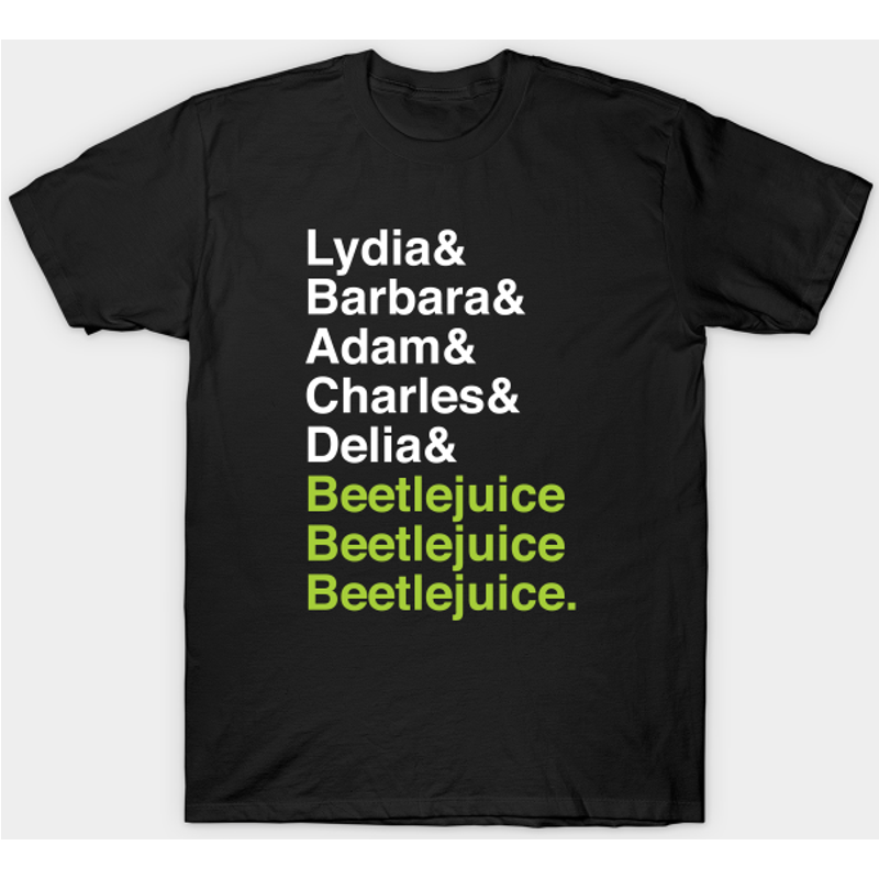T-shirt pour hommes Beetlejuice Ampersand Names — T-shirts pour hommes