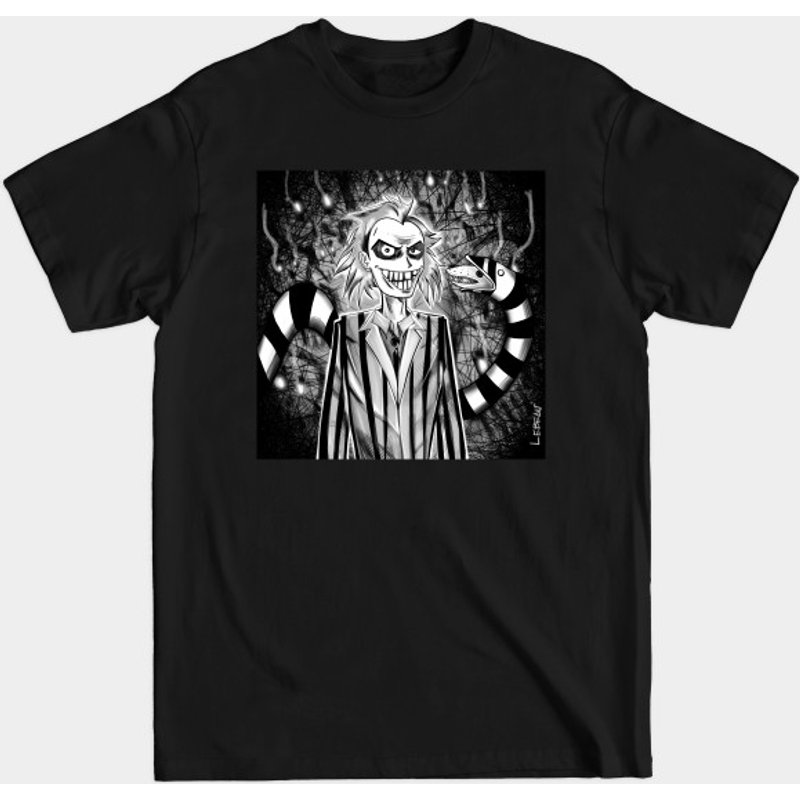 T-shirt pour hommes Beetlejuice In Comic Hell Art — T-shirts pour hommes