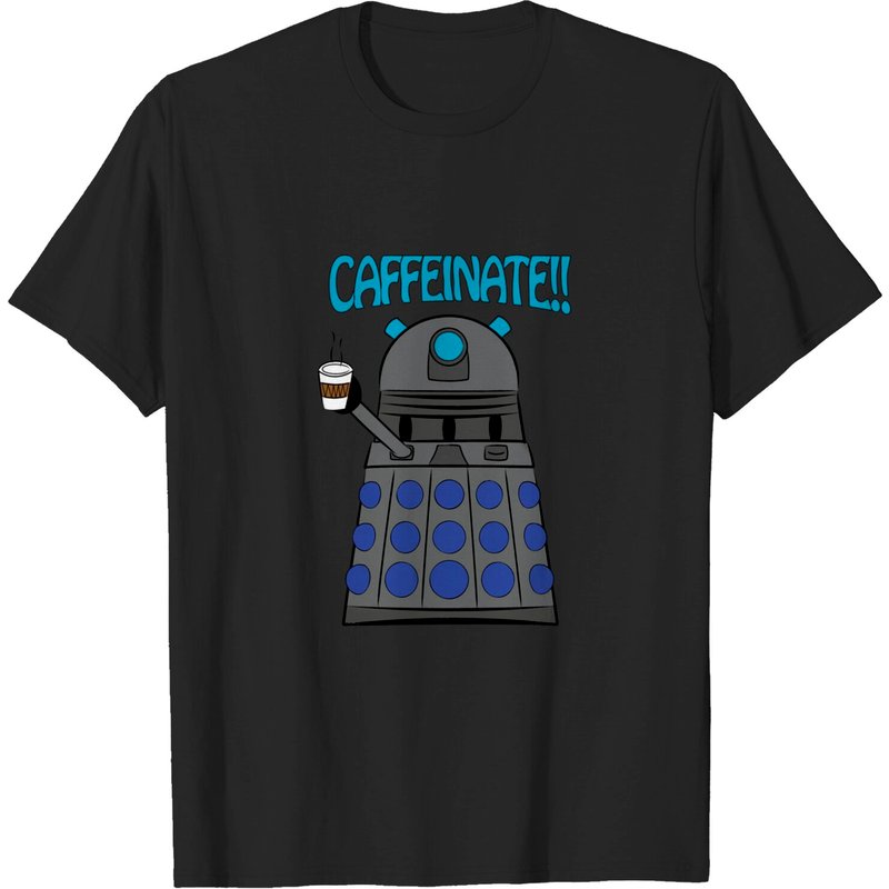 Caffeinate T-shirt pour hommes Doctor Who — T-shirts pour hommes