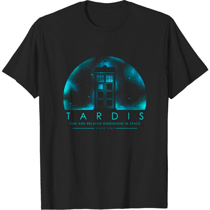 T-shirt Tardis Doctor Who pour hommes - Temps et dimensions relatives dans l'espace — T-shirts pour hommes