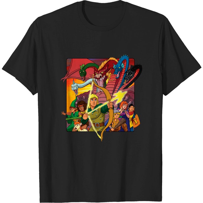 T-shirt pour hommes Dungeons And Dragons Cartoon — T-shirts pour hommes