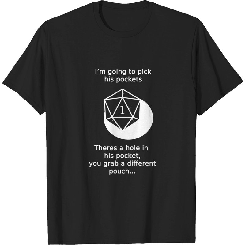 Dungeons And Fail - T-shirt Échec Critique Pickpocket pour Hommes — T-shirts pour hommes