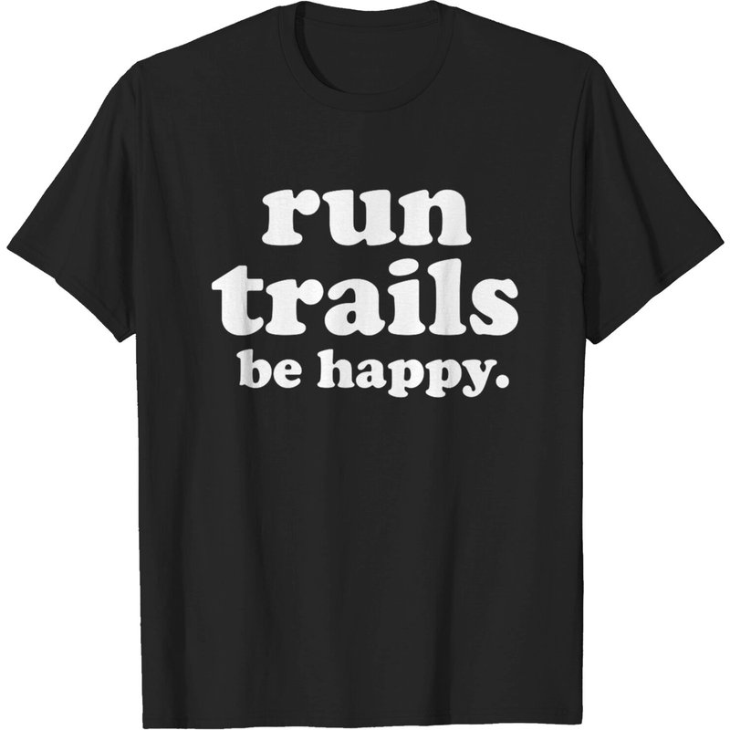 T-shirt de course Trail Be Happy pour hommes — T-shirts pour hommes