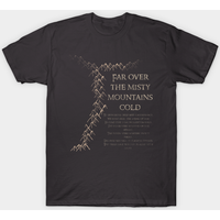 T-shirt Misty Mnt Le Hobbit pour hommes en noir