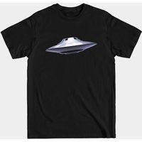 T-shirt pour hommes Flying Saucer en noir — T-shirts pour hommes