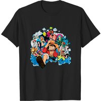 One Piece Crew T-Shirt for Men - Black