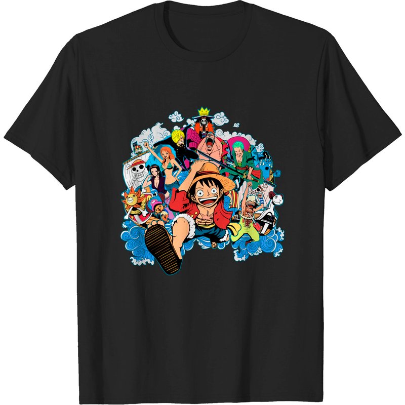 T-shirt One Piece Crew pour hommes - Noir — T-shirts pour hommes