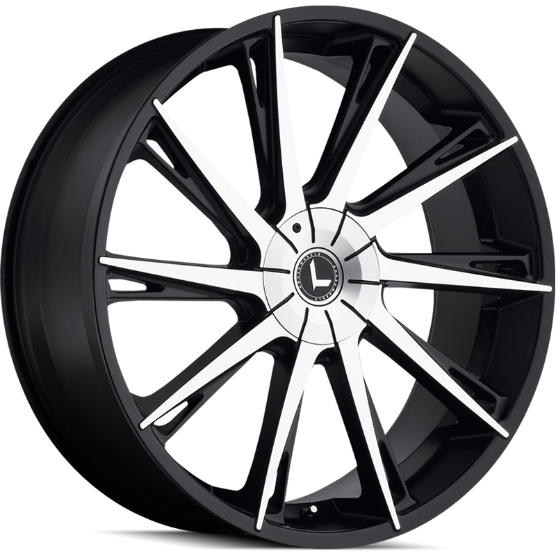 Kraze KR144 Swagg Gloss Black Machined Wheels 24x9.5 6x135 — Wheels & Rims