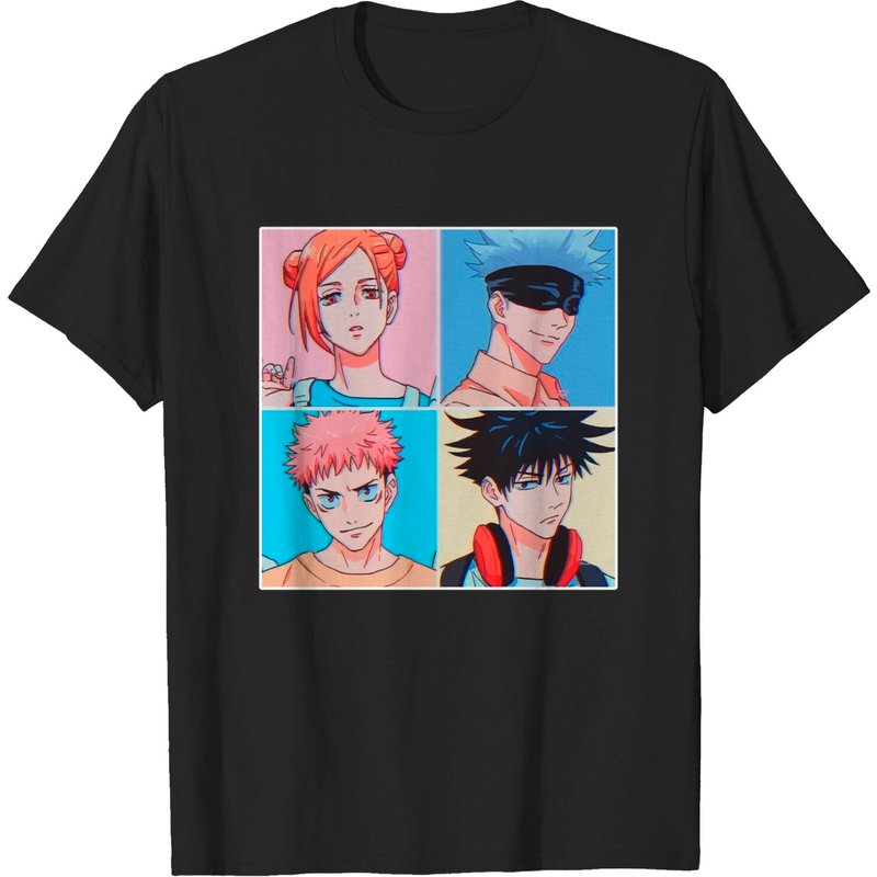 Jujutsu Kaisen Characters Colours Men's T-Shirt — Mens T Shirts