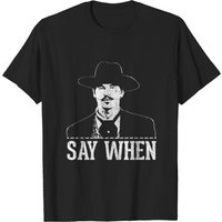 Say When Tombstone T-Shirt for Men in Black — Mens T Shirts