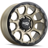 Dirty Life 9307 Drifter Gold 17x8.5 Rims 5x127 Bolt Pattern -6 Offset