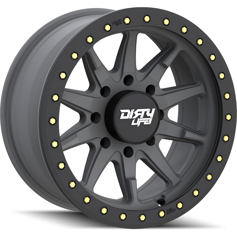 Dirty Life 9304 DT-2 Matte Gunmetal 17x9 Rims - 5x127 Bolt Pattern — Wheels & Rims