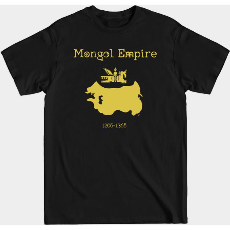 T-shirt pour hommes avec carte de l'Empire mongol