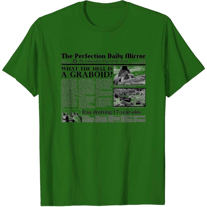 Tremors Headlines Men's T-Shirt — Mens T Shirts
