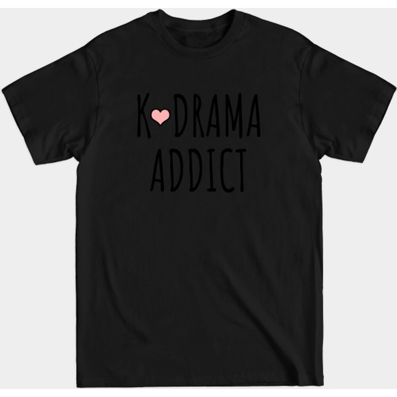 K-Drama Addict Men's T-Shirt in Black — Mens T Shirts