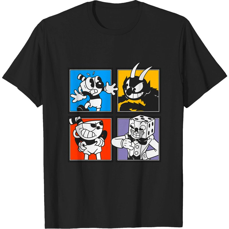 Cuphead Characters Videogames Men's T-Shirt