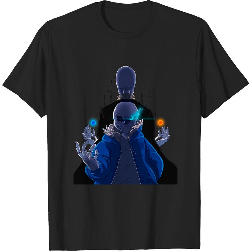Sans & Gaster Undertale Men's T-Shirt - Black