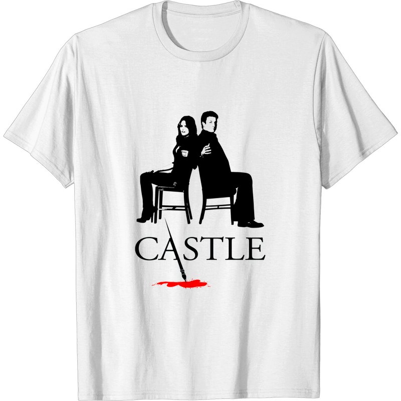 T-shirt pour hommes Castle Stencil Style - Série TV — T-shirts pour hommes