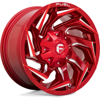 Fuel D754 Reaction Red Milled Wheels - 22x10 - 6x135 -18 Offset