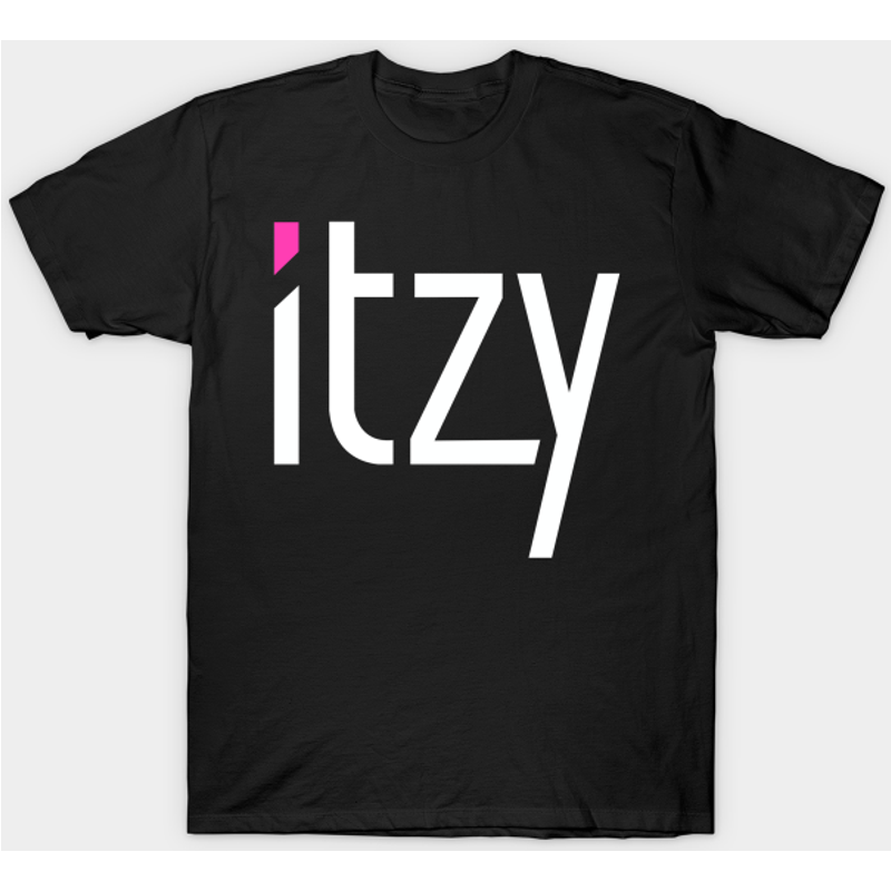 T-shirt pour hommes Kpop Itzy Logo en noir — T-shirts pour hommes