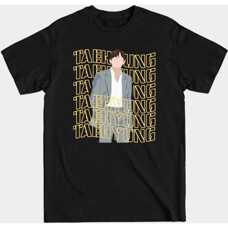 BTS Taehyung V Men's T-Shirt in Black — Mens T Shirts