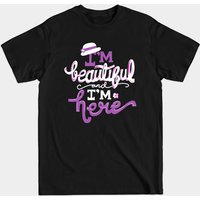 Color Purple I'm Beautiful And I'm Here T-Shirt for Men — Mens T Shirts