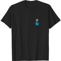 Squidward Tentacles Pocket T-Shirt for Men - Black