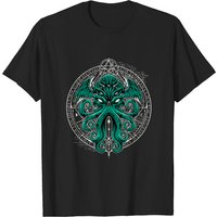 Great Cthulhu V2 T-Shirt for Men in Black — Mens T Shirts