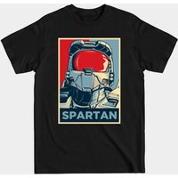 T-shirt pour hommes Spartan Halo en noir — T-shirts pour hommes