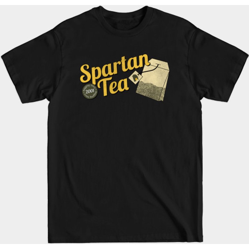 T-shirt pour hommes Spartan Tea Halo en noir